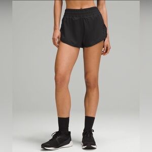 Lululemon track that short. Black 3” inseam. size 6